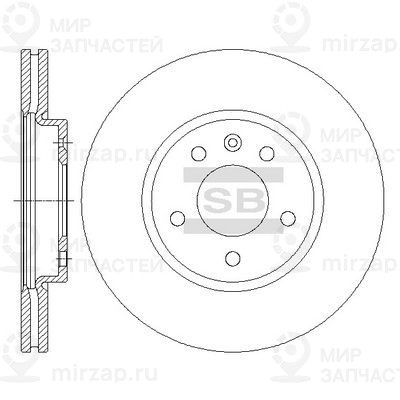 Тормозной диск SANGSIN SD3047