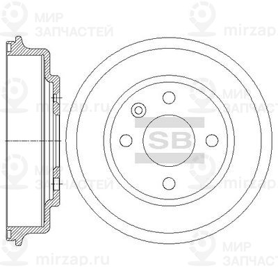 Тормозной барабан SANGSIN SD3048