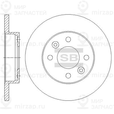 Тормозной диск SANGSIN SD3050