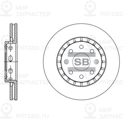 Тормозной диск SANGSIN SD3056