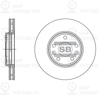 Тормозной диск SANGSIN SD3057
