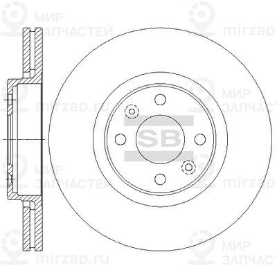 Тормозной диск SANGSIN SD3065