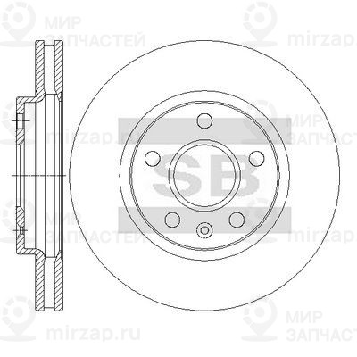 Тормозной диск SANGSIN SD3079