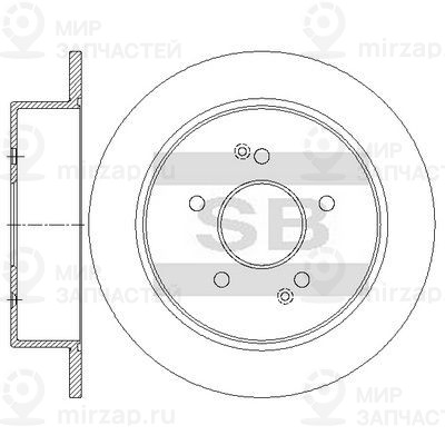 Тормозной диск SANGSIN SD3086