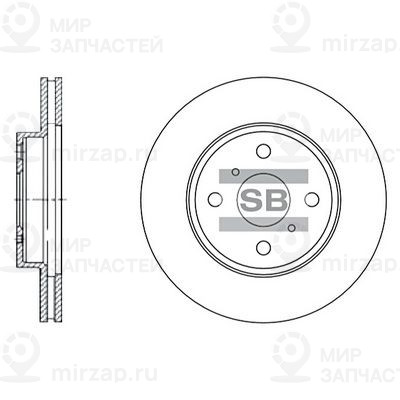 Тормозной диск SANGSIN SD4003