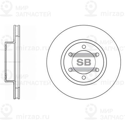 Тормозной диск SANGSIN SD4004