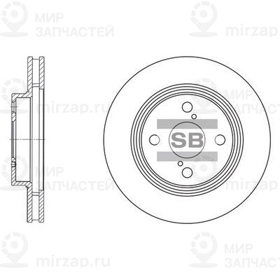 Тормозной диск SANGSIN SD4006