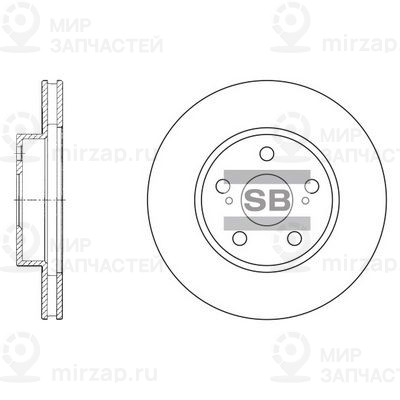 Тормозной диск SANGSIN SD4013