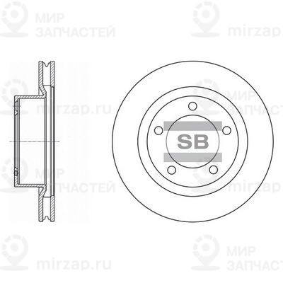 Тормозной диск SANGSIN SD4017