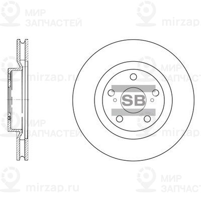 Тормозной диск SANGSIN SD4021