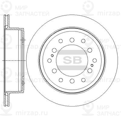 Тормозной диск SANGSIN SD4027