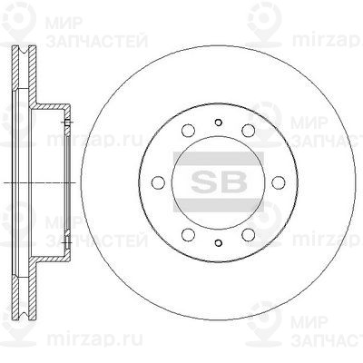 Тормозной диск SANGSIN SD4030