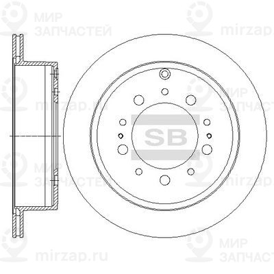Тормозной диск SANGSIN SD4032