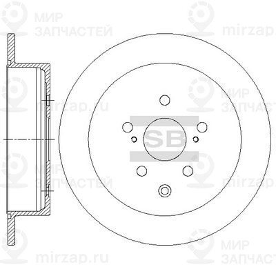 Тормозной диск SANGSIN SD4035