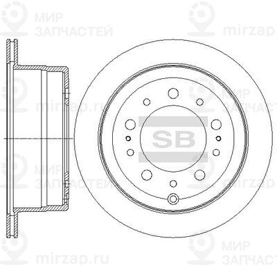 Тормозной диск SANGSIN SD4036