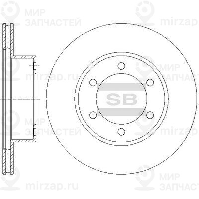 Тормозной диск SANGSIN SD4038