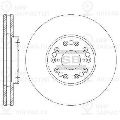 Тормозной диск SANGSIN SD4040