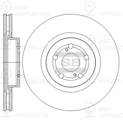 Тормозной диск SANGSIN SD4045