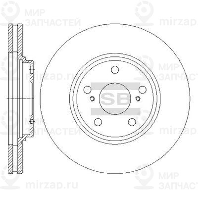 Тормозной диск SANGSIN SD4047