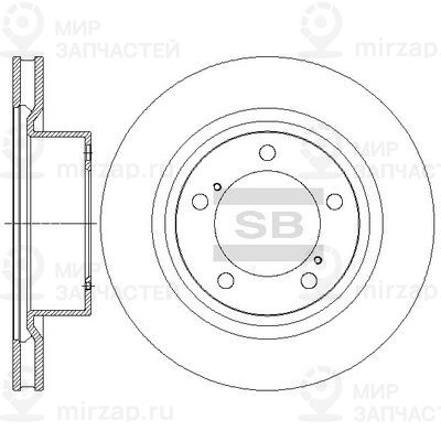 Тормозной диск SANGSIN SD4062