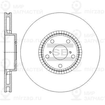 Тормозной диск SANGSIN SD4068