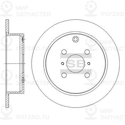 Тормозной диск SANGSIN SD4073