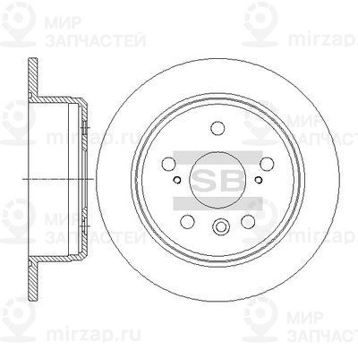 Тормозной диск SANGSIN SD4074
