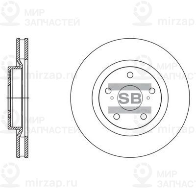 Тормозной диск SANGSIN SD4082