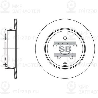 Тормозной диск SANGSIN SD4083