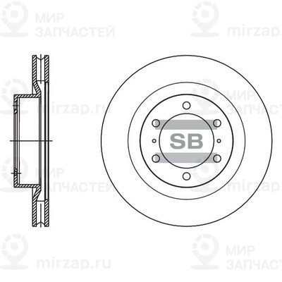 Тормозной диск SANGSIN SD4090