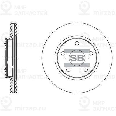 Тормозной диск SANGSIN SD4093