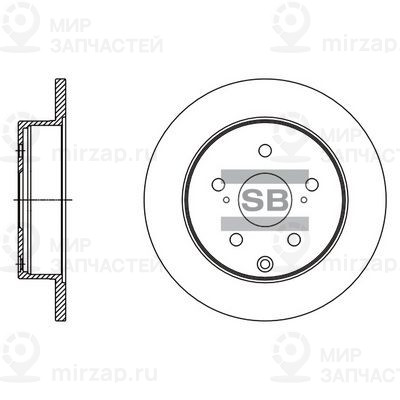 Тормозной диск SANGSIN SD4094