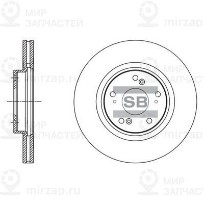 Тормозной диск SANGSIN SD4112