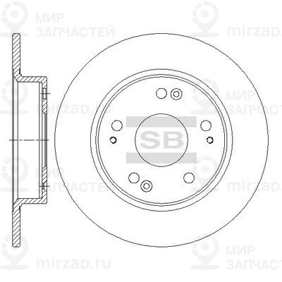 Тормозной диск SANGSIN SD4118