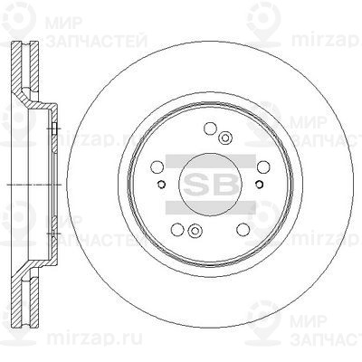 Тормозной диск SANGSIN SD4120