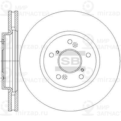 Тормозной диск SANGSIN SD4126