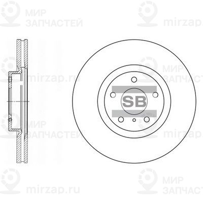 Тормозной диск SANGSIN SD4204