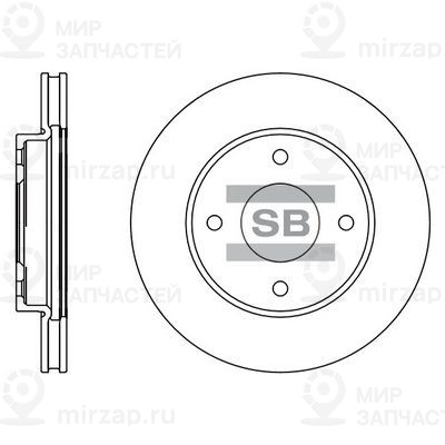 Тормозной диск SANGSIN SD4207