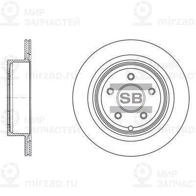 Тормозной диск SANGSIN SD4209