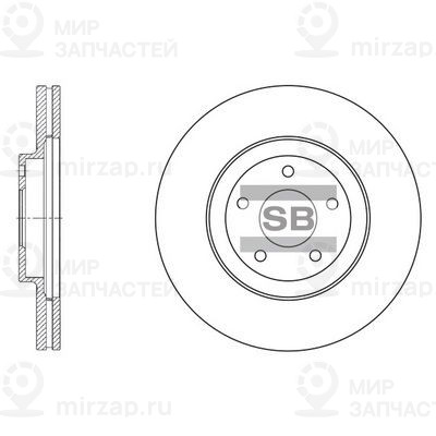 Тормозной диск SANGSIN SD4210