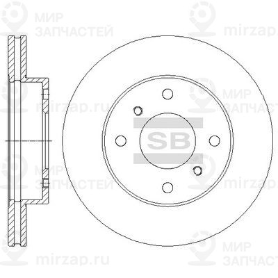 Тормозной диск SANGSIN SD4225