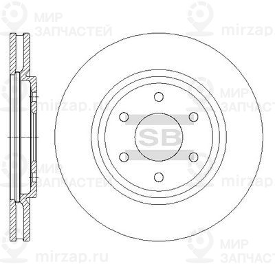 Тормозной диск SANGSIN SD4229