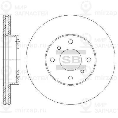 Тормозной диск SANGSIN SD4231