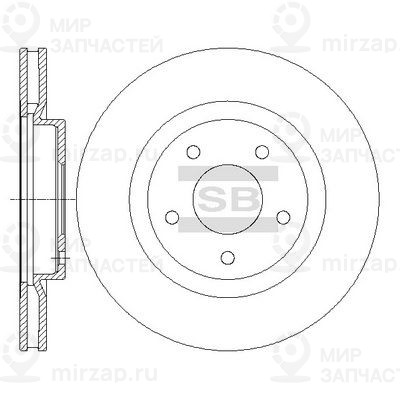 Тормозной диск SANGSIN SD4240