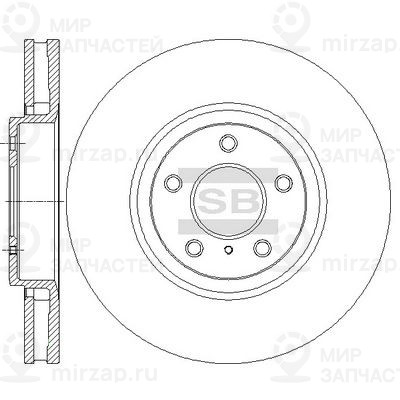 Тормозной диск SANGSIN SD4247