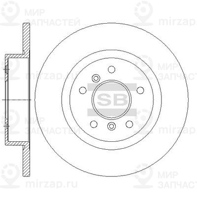 Тормозной диск SANGSIN SD4252