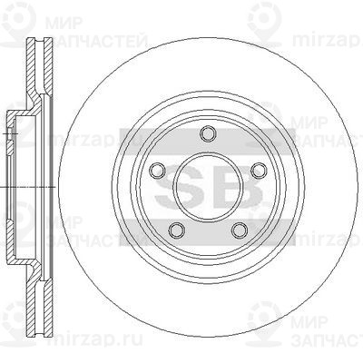 Тормозной диск SANGSIN SD4277