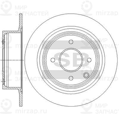 Тормозной диск SANGSIN SD4287