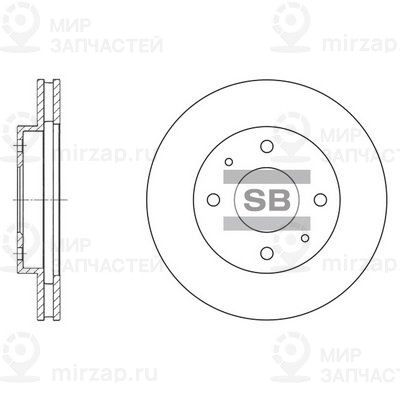 Тормозной диск SANGSIN SD4302