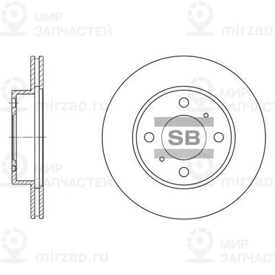 Тормозной диск SANGSIN SD4303